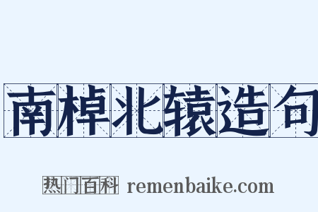 南棹北辕造句是什么意思的图片